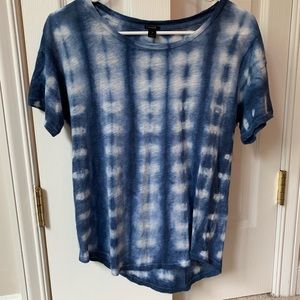J. Crew Blue Tie Dye Tshirt XS